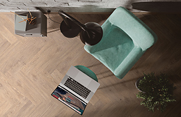 Nieuwe visgraatserie Beautifloor PVC Design Cité, in de uitvoering Metz. Nieuwe-visgraatserie
