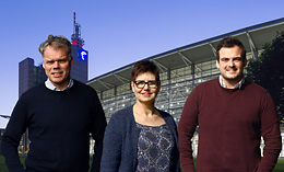 Team Global Fairs Nederland, met van links Victor Koppelaar, Terry van den Berg en Stefan Stolk. team-gfn