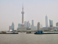 De belangrijke Chinese doorvoerhaven Shanghai. De belangrijke Chinese Shanghai doorvoerhaven