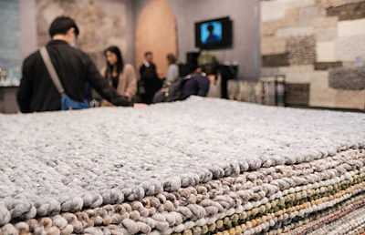 Tapijten zijn een integraal onderdeel van Heimtextil. Foto: Messe Frankfurt / Pietro Sutera Heimtextil ill