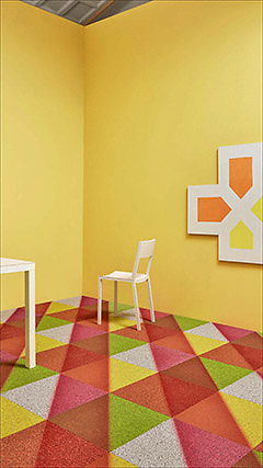 DESSO x Studio RENS tapijttegels ‘yellow’ IN DESSO X RENS yellow 7528 001